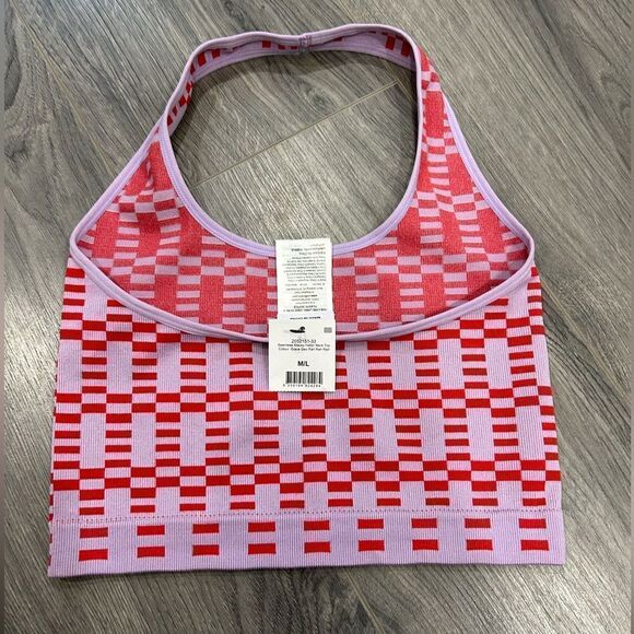 🟢 Pretty pattern seamless halter crop top - Picture 3 of 4